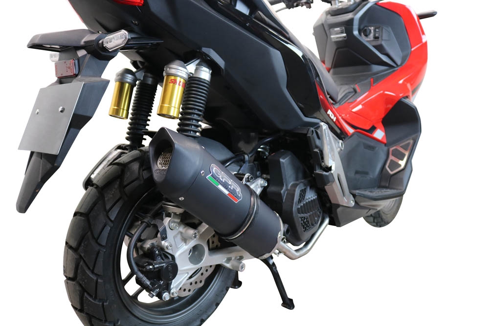Egzoz ile uyumlu Honda X-Adv 150 2020-2023, Furore Nero, Homologe edilmemiş dbkiller ile yarış sistemi Tam hat, susturucu artı toplayıcı 