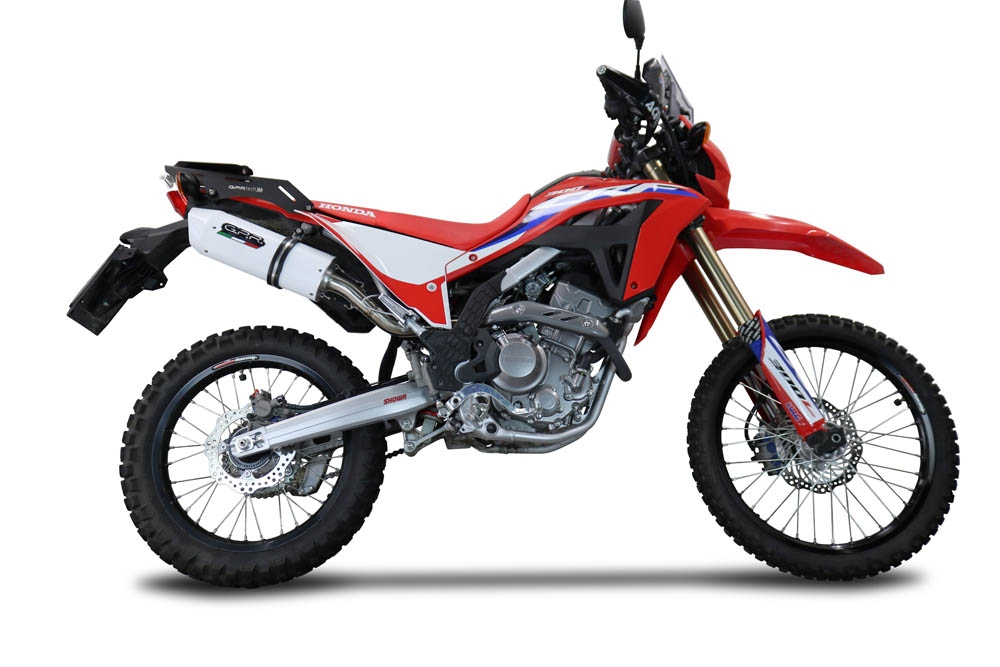 Egzoz ile uyumlu Honda Crf 300 L - Rally 2021-2024, Albus Ceramic, Onaylı egzoz, bağlantı borusu ve çıkarılabilir db öldürücü dahil Avrupa DIŞI pazarlar için yasal 