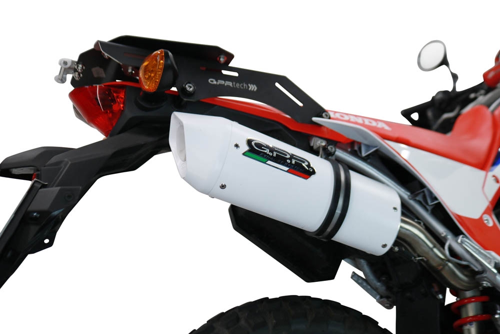 Egzoz ile uyumlu Honda Crf 300 L - Rally 2021-2024, Albus Ceramic, Onaylı egzoz, bağlantı borusu ve çıkarılabilir db öldürücü dahil Avrupa DIŞI pazarlar için yasal 