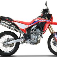 Egzoz ile uyumlu Honda Crf 300 L - Rally 2021-2024, Dual Inox, Katalizörlü homologe sistem Susturucu ve özel bağlantı borusu 