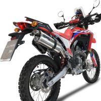 Egzoz ile uyumlu Honda Crf 300 L - Rally 2021-2024, Dual Inox, Katalizörlü homologe sistem Susturucu ve özel bağlantı borusu 