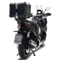 Top case GPR TECH compatible with  Honda Adv 350 2022/2024 e5 GPR TECH Top case in aluminum, black color with specific plate included Capacity 35 LT.
