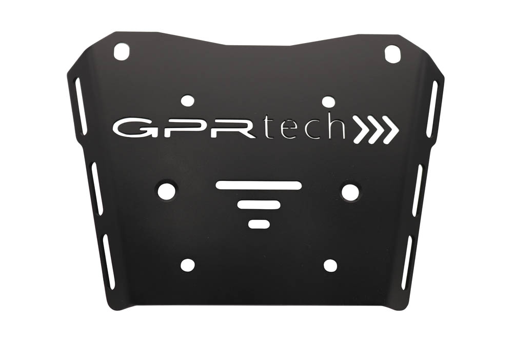Top case GPR TECH compatible with  Honda Transalp 750  2023/2024 e5 GPR TECH Top case in aluminum, black color with specific plate included Capacity 55 LT.