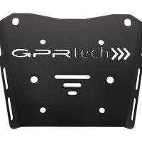 Top case GPR TECH compatible with  Honda Transalp 750  2023/2024 e5 GPR TECH Top case in aluminum, black color with specific plate included Capacity 55 LT.
