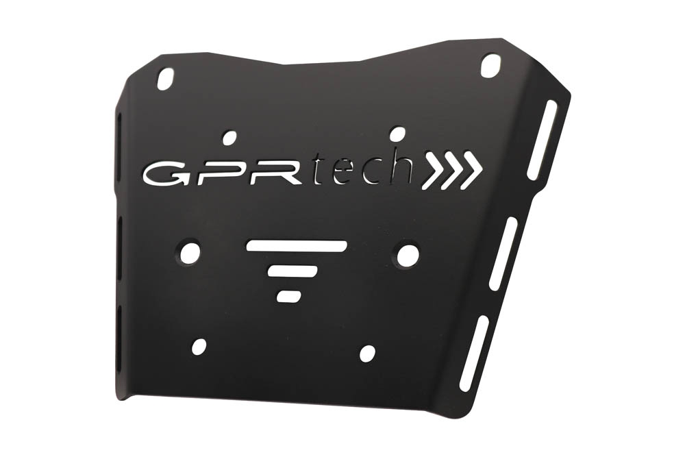 Top case GPR TECH compatible with  Honda Transalp 750  2023/2024 e5 GPR TECH Top case in aluminum, black color with specific plate included Capacity 55 LT.