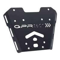 GPR TECH compatible with  Honda X-Adv 750 2017/2020 e4 GPR TECH Top case in aluminum, black color with specific plate included Capacity 55 LT.