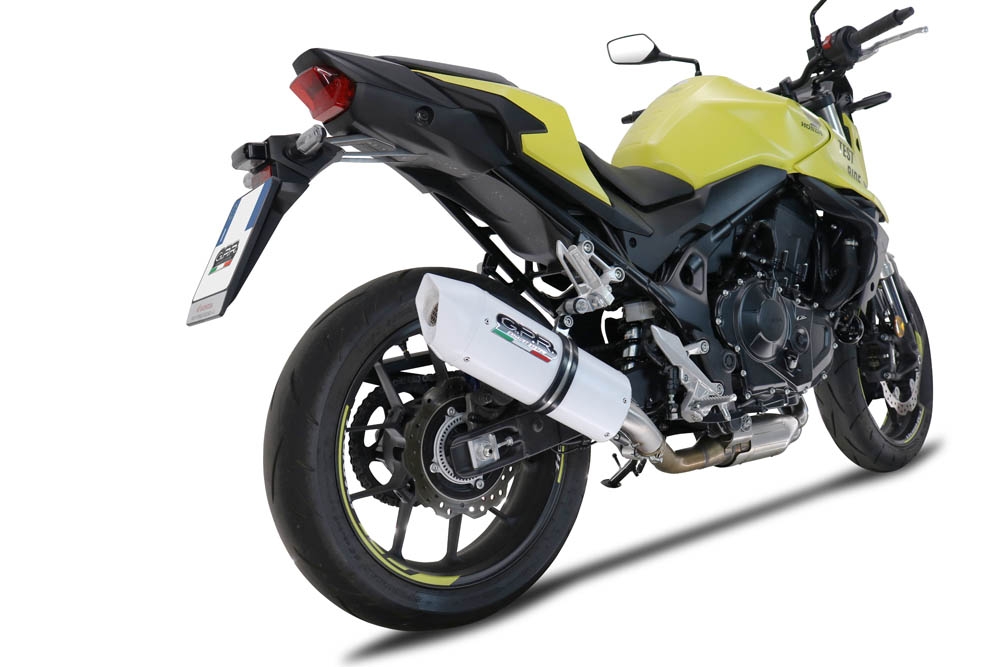 Egzoz ile uyumlu Honda CB 750 Hornet 2023-2024, Albus Evo4, Egzoz yasal, onaylı, çıkarılabilir db killer ve bağlantı borulu susturucu 
