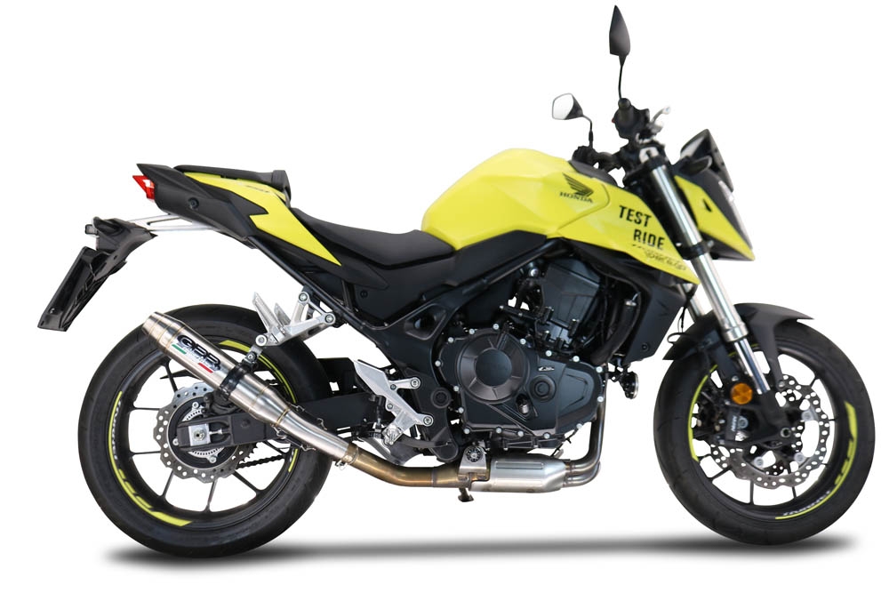 Egzoz ile uyumlu Honda CB 750 Hornet 2023-2024, Deeptone Inox, Egzoz yasal, onaylı, çıkarılabilir db killer ve bağlantı borulu susturucu 