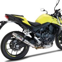 Egzoz ile uyumlu Honda CB 750 Hornet 2023-2024, Deeptone Inox, Egzoz yasal, onaylı, çıkarılabilir db killer ve bağlantı borulu susturucu 