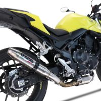 Egzoz ile uyumlu Honda CB 750 Hornet 2023-2024, Deeptone Inox, Egzoz yasal, onaylı, çıkarılabilir db killer ve bağlantı borulu susturucu 