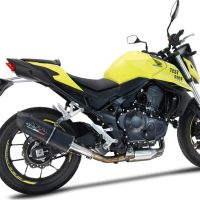 Egzoz ile uyumlu Honda CB 750 Hornet 2023-2024, Furore Evo4 Nero, Egzoz yasal, onaylı, çıkarılabilir db killer ve bağlantı borulu susturucu 