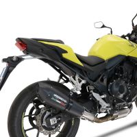 Egzoz ile uyumlu Honda CB 750 Hornet 2023-2024, M3 Black Titanium, Egzoz yasal, onaylı, çıkarılabilir db killer ve bağlantı borulu susturucu 