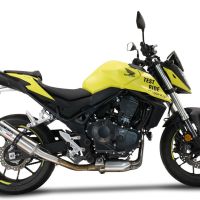 Egzoz ile uyumlu Honda CB 750 Hornet 2023-2024, M3 Inox , Egzoz yasal, onaylı, çıkarılabilir db killer ve bağlantı borulu susturucu 