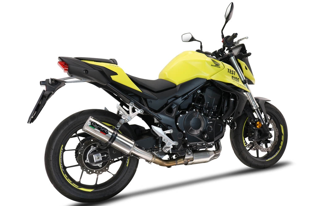 Egzoz ile uyumlu Honda CB 750 Hornet 2023-2024, M3 Inox , Egzoz yasal, onaylı, çıkarılabilir db killer ve bağlantı borulu susturucu 