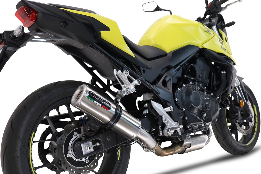 Egzoz ile uyumlu Honda CB 750 Hornet 2023-2024, M3 Inox , Egzoz yasal, onaylı, çıkarılabilir db killer ve bağlantı borulu susturucu 
