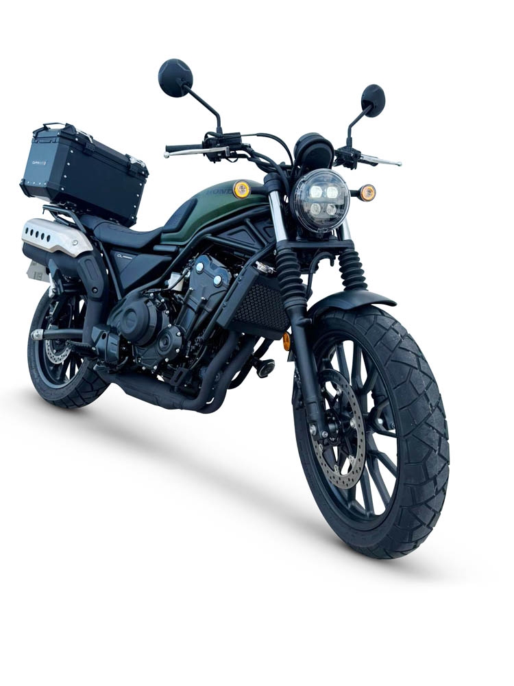 Topkoffer GPR TECH compatibel met  Honda CL 500 2023/2025 Alüminyum üst kasa, siyah renk ve özel plaka dahildir Kapasite Litre 45
