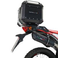 Topkoffer GPR TECH compatibel met  Honda Crf 300 L / Rally 2021/2024 e5 Alüminyum üst kasa, siyah renk, tavan rafı ve özel plaka dahil Kapasite Litre 45