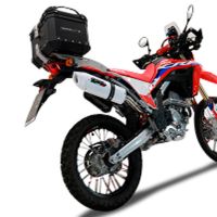 Topkoffer GPR TECH compatibel met  Honda Crf 300 L / Rally 2021/2024 e5 Alüminyum üst kasa, siyah renk, tavan rafı ve özel plaka dahil Kapasite Litre 45
