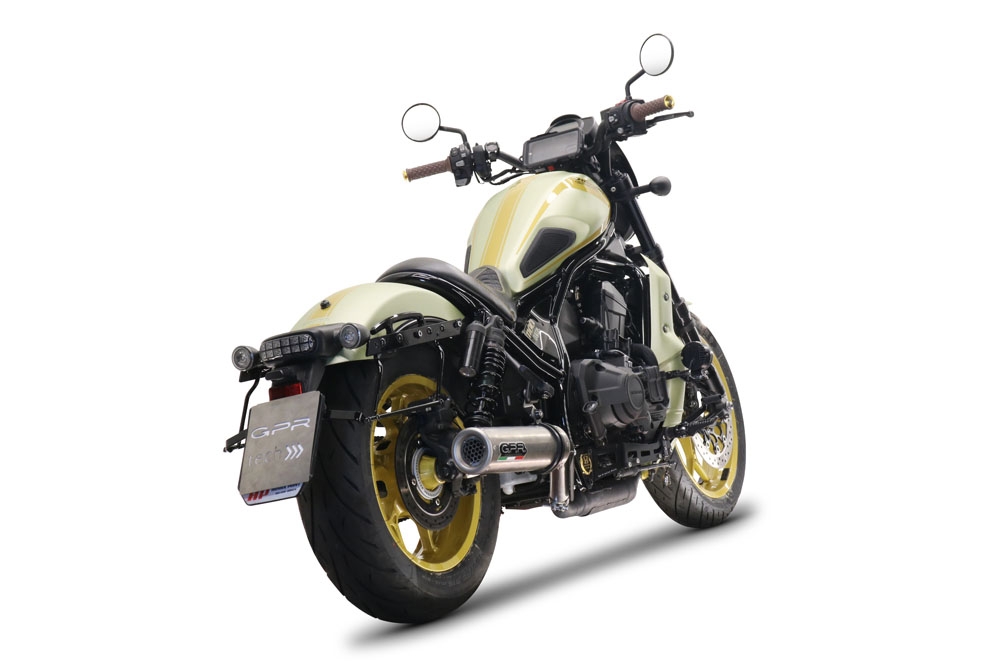 Egzoz ile uyumlu Honda Cmx 1100 Rebel 2021-2024, M3 Inox , Egzoz yasal, onaylı, çıkarılabilir db killer ve bağlantı borulu susturucu 