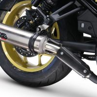 Egzoz ile uyumlu Honda Cmx 1100 Rebel 2021-2024, M3 Inox , Egzoz yasal, onaylı, çıkarılabilir db killer ve bağlantı borulu susturucu 