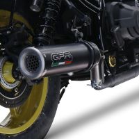 Egzoz ile uyumlu Honda Cmx 1100 Rebel 2021-2024, M3 Black Titanium, Egzoz yasal, onaylı, çıkarılabilir db killer ve bağlantı borulu susturucu 