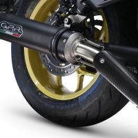 Egzoz ile uyumlu Honda Cmx 1100 Rebel 2021-2024, M3 Black Titanium, Egzoz yasal, onaylı, çıkarılabilir db killer ve bağlantı borulu susturucu 