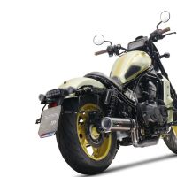 Egzoz ile uyumlu Honda Cmx 1100 Rebel 2021-2024, M3 Poppy , Egzoz yasal, onaylı, çıkarılabilir db killer ve bağlantı borulu susturucu 
