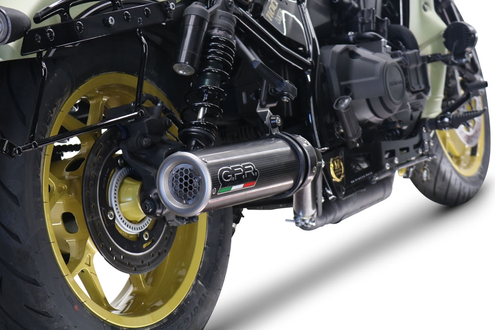 Egzoz ile uyumlu Honda Cmx 1100 Rebel 2021-2024, M3 Poppy , Egzoz yasal, onaylı, çıkarılabilir db killer ve bağlantı borulu susturucu 