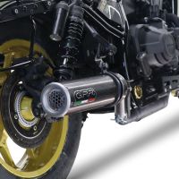 Egzoz ile uyumlu Honda Cmx 1100 Rebel 2021-2024, M3 Poppy , Egzoz yasal, onaylı, çıkarılabilir db killer ve bağlantı borulu susturucu 