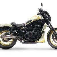 Egzoz ile uyumlu Honda Cmx 1100 Rebel 2021-2024, Ultracone, Egzoz yasal, onaylı, çıkarılabilir db killer ve bağlantı borulu susturucu 