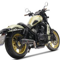 Egzoz ile uyumlu Honda Cmx 1100 Rebel 2021-2024, Ultracone Nero, Egzoz yasal, onaylı, çıkarılabilir db killer ve bağlantı borulu susturucu 
