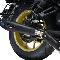 Egzoz ile uyumlu Honda Cmx 1100 Rebel 2021-2024, Ultracone Nero, Egzoz yasal, onaylı, çıkarılabilir db killer ve bağlantı borulu susturucu 
