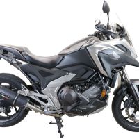 Egzoz ile uyumlu Honda Nc 750 X - S Dct 2021-2023, Furore Evo4 Nero, Egzoz yasal, onaylı, çıkarılabilir db killer ve bağlantı borulu susturucu 