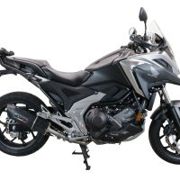 Egzoz ile uyumlu Honda Nc 750 X - S Dct 2021-2023, Furore Evo4 Poppy, Egzoz yasal, onaylı, çıkarılabilir db killer ve bağlantı borulu susturucu 