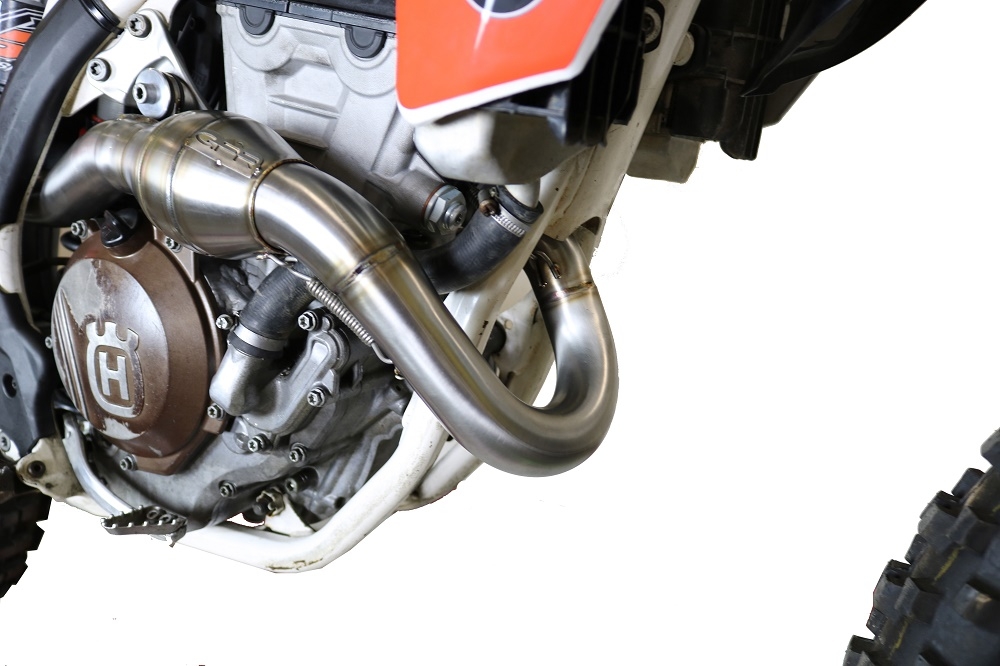 Egzoz ile uyumlu Ktm XC-F 350 2016-2018, Pentacross Inox, Motokros sitem ile FIM Dbkiller Tam hat, susturucu artı toplayıcı 