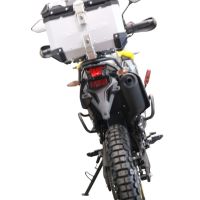 Topkoffer GPR TECH compatibel met  Voge 300Rally 2022/2024 e5 Alüminyum üst çanta, özel plaka dahil gümüş rengi Kapasite Litre 26