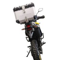 Topkoffer GPR TECH compatibel met  Voge 300Rally 2022/2024 e5 Alüminyum üst çanta, özel plaka dahil gümüş rengi Kapasite Litre 35