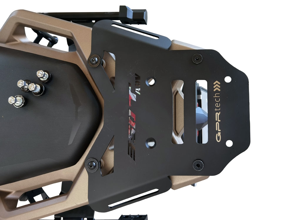 Topkoffer GPR TECH compatibel met  Zontes 350 T1 ADV 2022/2024 e5 Alüminyum üst kasa, siyah renk ve özel plaka dahildir Kapasite Litre 45