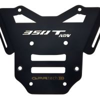 Topkoffer GPR TECH compatibel met  Zontes 350 T1 ADV 2022/2024 e5 Alüminyum üst çanta, özel plaka dahil gümüş rengi Kapasite Litre 35