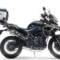 Topkoffer GPR TECH compatibel met  Zontes 350 T1 ADV 2022/2024 e5 Alüminyum üst çanta, özel plaka dahil gümüş rengi Kapasite Litre 35