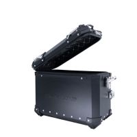GPR TECH compatible with  Bmw F 850 Gs Adventure 2021/2023 e5 GPR TECH Pair of side cases aluminum made with contoured right side, black color with specific pannier holder Capacity 38 LT. + 32 LT.