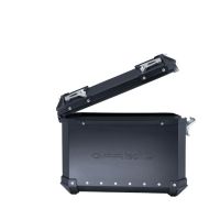GPR TECH compatible with  Bmw F 850 Gs Adventure 2021/2023 e5 GPR TECH Pair of side cases aluminum made with contoured right side, black color with specific pannier holder Capacity 38 LT. + 32 LT.