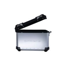 GPR TECH compatible with  Benelli Trk 502 X 2021/2024 e5 GPR TECH Pair of side cases aluminum made, silver color with specific pannier holder Capacity 38 LT. + 38 LT.