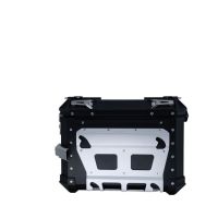 GPR TECH compatible with  Bmw F 850 Gs Adventure 2021/2023 e5 GPR TECH Pair of side cases aluminum made with contoured right side, black color with specific pannier holder Capacity 38 LT. + 32 LT.