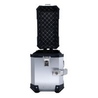 GPR TECH compatible with  Bmw F 850 Gs 2018/2020 e4 GPR TECH Pair of side cases aluminum made with contoured right side, silver color with specific pannier holder Capacity 38 LT. + 32 LT.