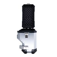 GPR TECH compatible with  Bmw F 850 Gs 2018/2020 e4 GPR TECH Pair of side cases aluminum made with contoured right side, silver color with specific pannier holder Capacity 38 LT. + 32 LT.