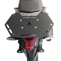 Topkoffer GPR TECH compatibel met  Voge 300Rally 2022/2024 e5 Alüminyum üst çanta, özel plaka dahil gümüş rengi Kapasite Litre 26