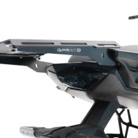 GPR TECH compatibel met  Kawasaki Versys 650 2017/2020 e4 Alüminyum üst çanta, özel plaka dahil gümüş rengi Kapasite Litre 45