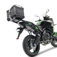 GPR TECH compatibel met  Kawasaki Versys 650 2023/2024 e5 plus Alüminyum üst kasa, siyah renk ve özel plaka dahildir Kapasite Litre 55