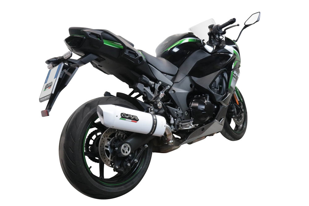 Egzoz ile uyumlu Kawasaki Ninja 1000 Sx 2020-2020, Albus Evo4, Egzoz yasal, onaylı, çıkarılabilir db killer ve bağlantı borulu susturucu 